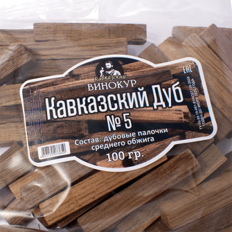 Дубовые палочки, средний обжиг, 100 гр