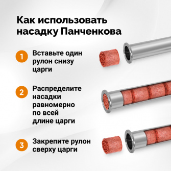 Насадка Панченкова медная, 100 см