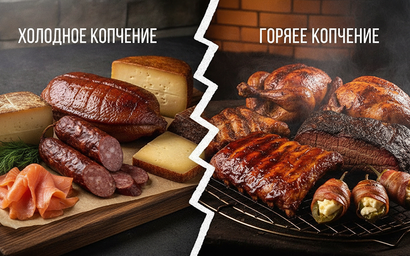 Чем отличается холодное копчение от горячего